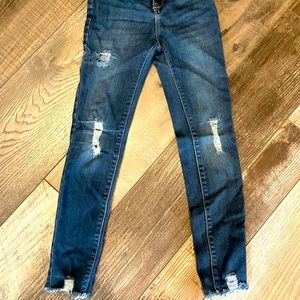 Girls old navy distressed jeans